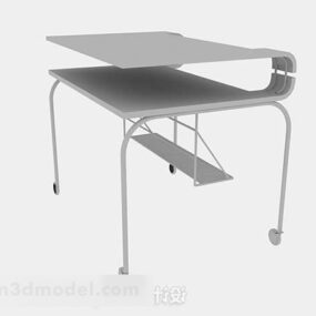 Gray Modern Office Desk 3d model