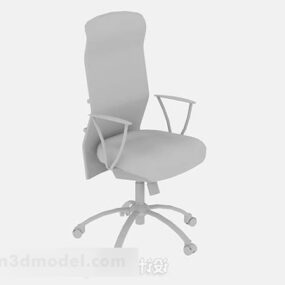 Gray Office Chair V12 3d model