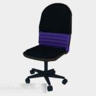Ciemnoniebieskie krzesło biurowe V1