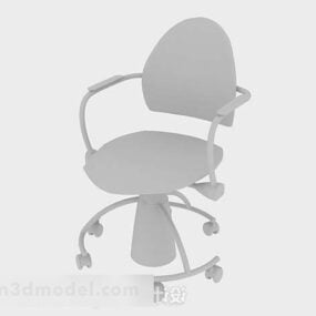 كرسي مكتب رمادي V17 موديل 3D