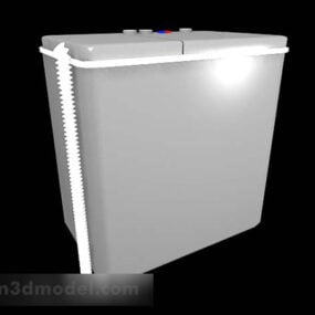 Gray Washing Machine Lowpoly 3d model
