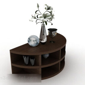 Curved Console Table 3d model