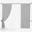 Home Gray Fabric Curtain