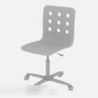 Cadeira de escritório em plástico cinza V1