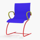 Mobilia blu della sedia di salotto