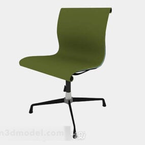 绿色塑料办公椅3d模型