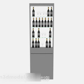 Chłodziarka do wina w szarej farbie V1 Model 3D