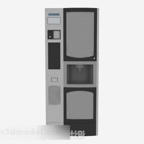 Gray Refrigerator Cabinet 3d model