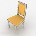 Chaise de maison de couleur jaune