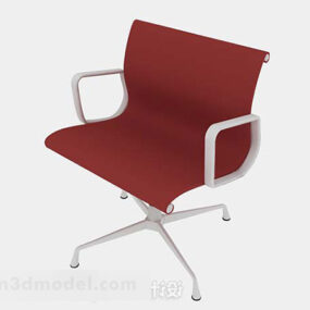 Mô hình 3d thiết kế ghế giải trí màu đỏ