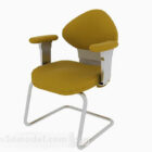 Żółty projekt krzesła biurowego V1