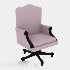Pink Office Chair Design 3d model