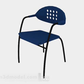 Blue Lounge Chair Design 3d model