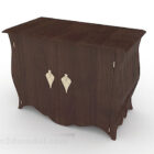 Brown Wooden Office Cabinet Design V2