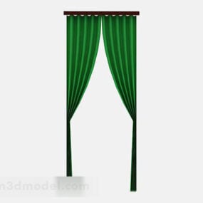 3d модель дизайну зеленої штори
