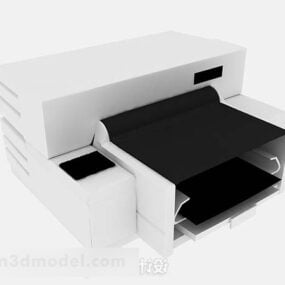 Weißes Drucker-3D-Modell
