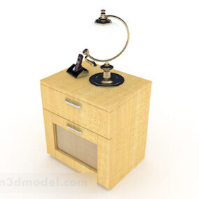 Yellow Bedside Table V1 3d model