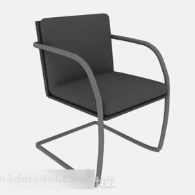 Gray Lounge Chair V3 3d model