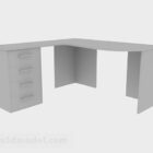 Сірий офісний стіл V9