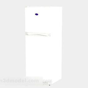 White Refrigerator V5 3d model