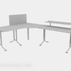Harmaa minimalistinen työpöytä V1