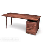 Hnědý dřevěný stůl V12