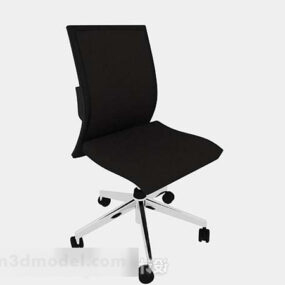 Black Minimalist Casual Chair 3d model