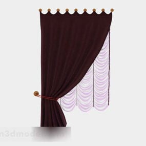 Brown Curtain V4 3d-modell
