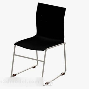 Black Leisure Chair V2 3d model