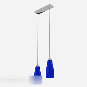 Modrý lustr V2 3D model
