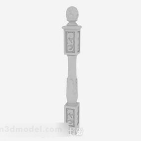 Chinese Style Pillar V1 3d-modell