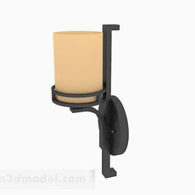 Yellow Wall Lamp V4 3d model