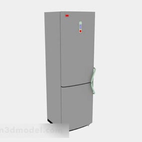 Сірий холодильник V2 3d модель