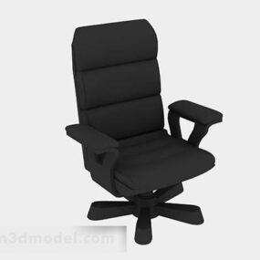 Black Leisure Chair V3 3d model