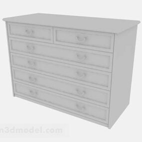 Gray Hall Cabinet V1 3d model