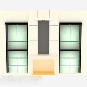 Home Simple Display Cabinet V1 3d model