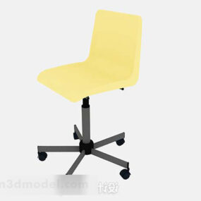 Chaise de bureau jaune V10 modèle 3D