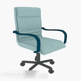 Chaise de bureau bleue V10 modèle 3D