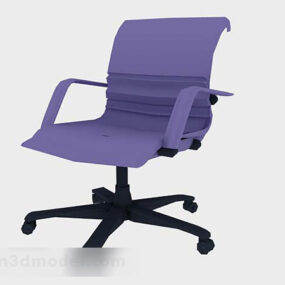 Фіолетове офісне крісло V1 3d модель