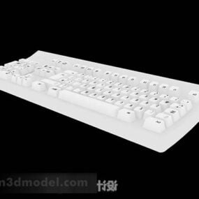 ホワイトキーボード V1 3D モデル