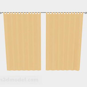 Yellow Curtain V4 3d model