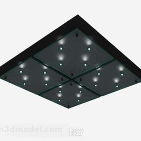 โคมไฟเพดานสีดำแบบ 3 มิติ