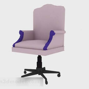 Рожеве офісне крісло V2 3d модель