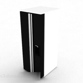 Black Refrigerator V1 3d model