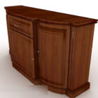 Brown Wooden Office Cabinet V12