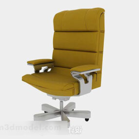 姜黄色办公椅V1 3d模型