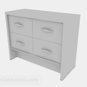 Grey Hall Cabinet V2 3d modell