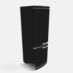 Black Refrigerator V2 3d model