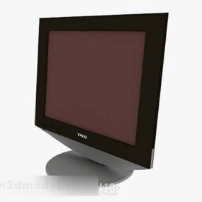 Black Computer Monitor V1 3d model