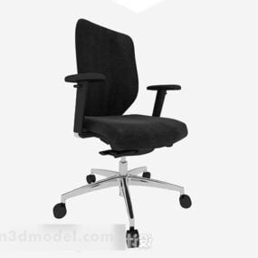 Black Leisure Chair V5 3d model